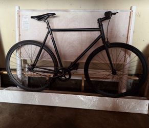 Matte Black Fixed Gear Single Speed Bike