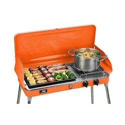 Propane Grill for Picnic, Portable Gas Grill with Hose and Adapter,BBQ Grill for Outdoor Picnic Patio Backyard Camping