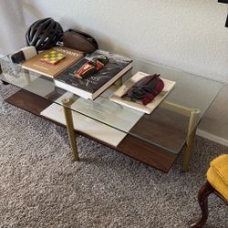 Midcentury Glass Coffee Table