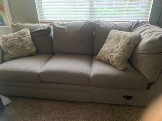 Matching Comfort Couch & Loveseat Set – Neutral Beige/Tan (Great Condition!)