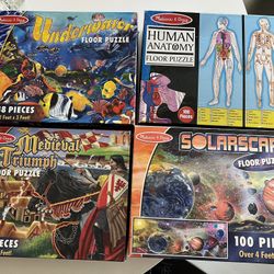 Set Of 4 Melissa And Doug Puzzles For Kids