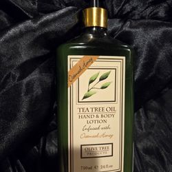 TEA TREE OIL Hand Lotion 24 fl.oz -Oatmeal HoneyOnly $15 ** Compare 26.99 
