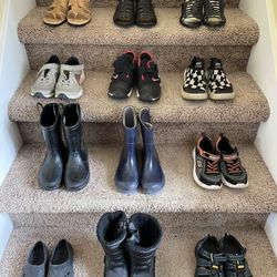 Woman Shoes Size 6, 7 And Boy Shoes Size 10, 13, 13.5, 1, 2 And 2.5