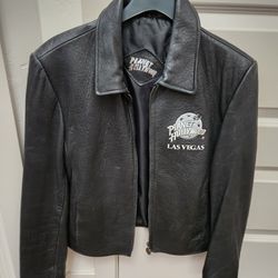 Planet Hollywood Las Vegas 100% Leather Jacket -woman's Size Large