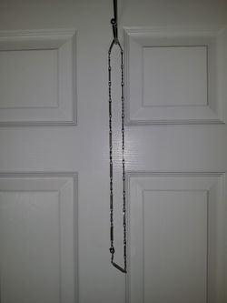 Silver chain belt