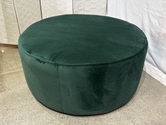 NEW! JOYBIRD Cullen Cocktail XL Ottoman on Wheels in Royale Evergreen