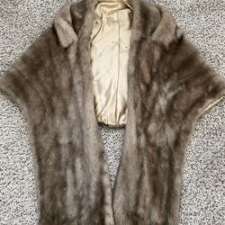 Vintage Women Mink Shawl/wrap