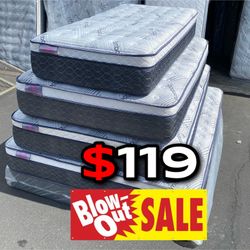 Twin Size Oasis’s Thermal Comfort Europillow Top Mattress 