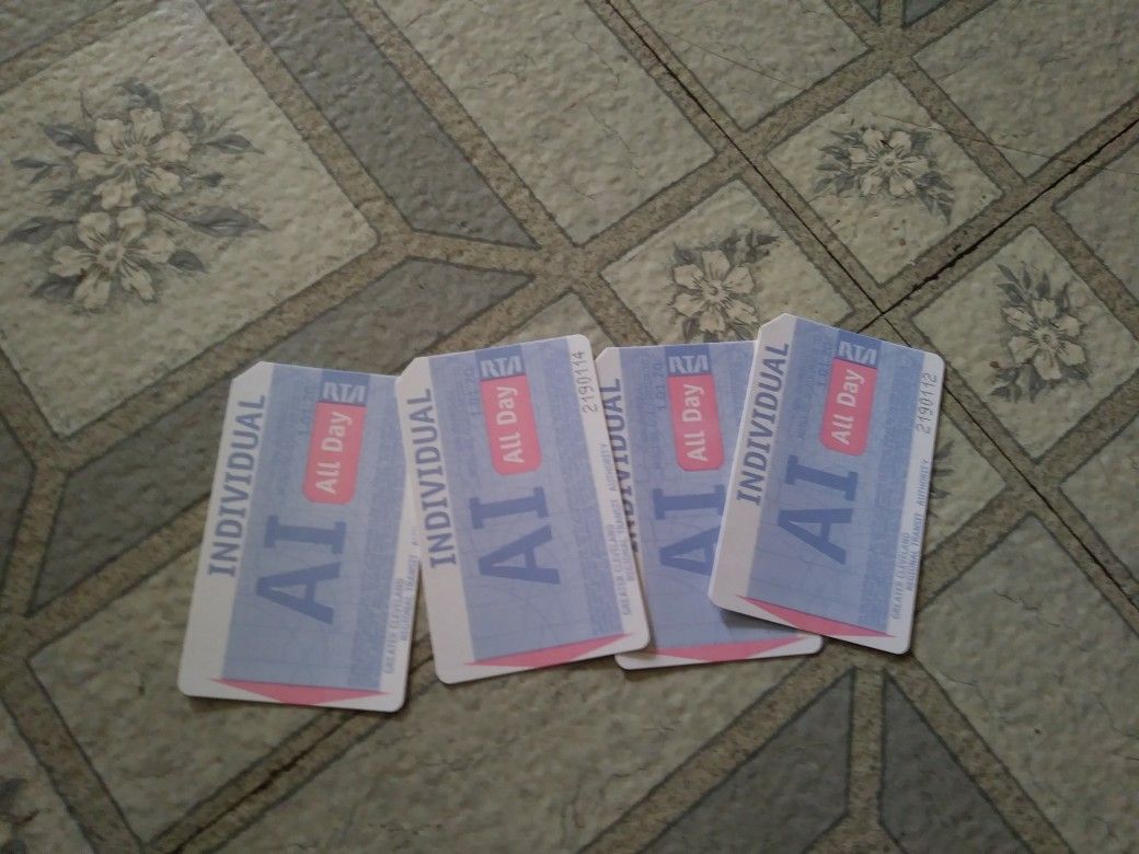 4 all day bus tickets