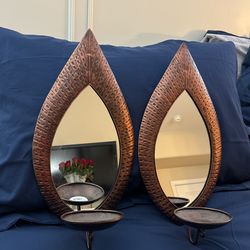 2 Brass Candle Holders/sconces 