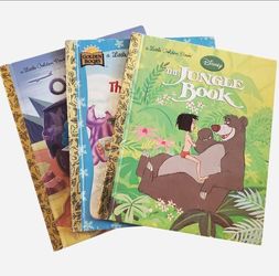 Disney Little Golden Books bundle of 3