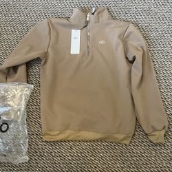 Brown Alo quarter zip Size Medium 
