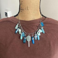 Blue Charm Necklace