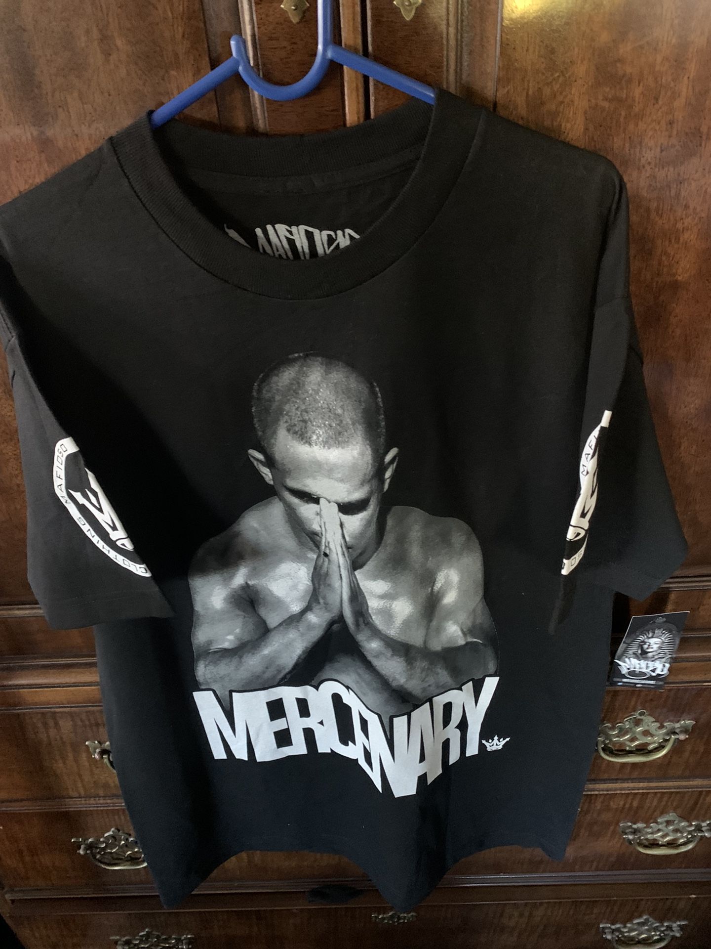 Men’s Size Lg “Mafioso” Brand T-Shirt New w/ Tags AJ Matthews Alliance Team Super Nice