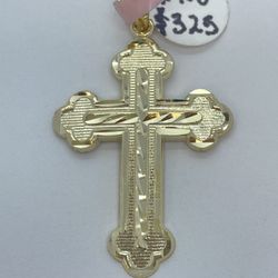 Gold Pendant Cross 14K