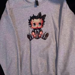 Betty boop Raiders crew neck