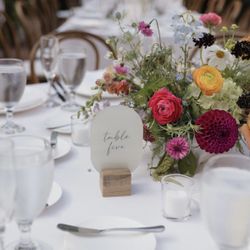 Wedding Or Party Table Numbers 