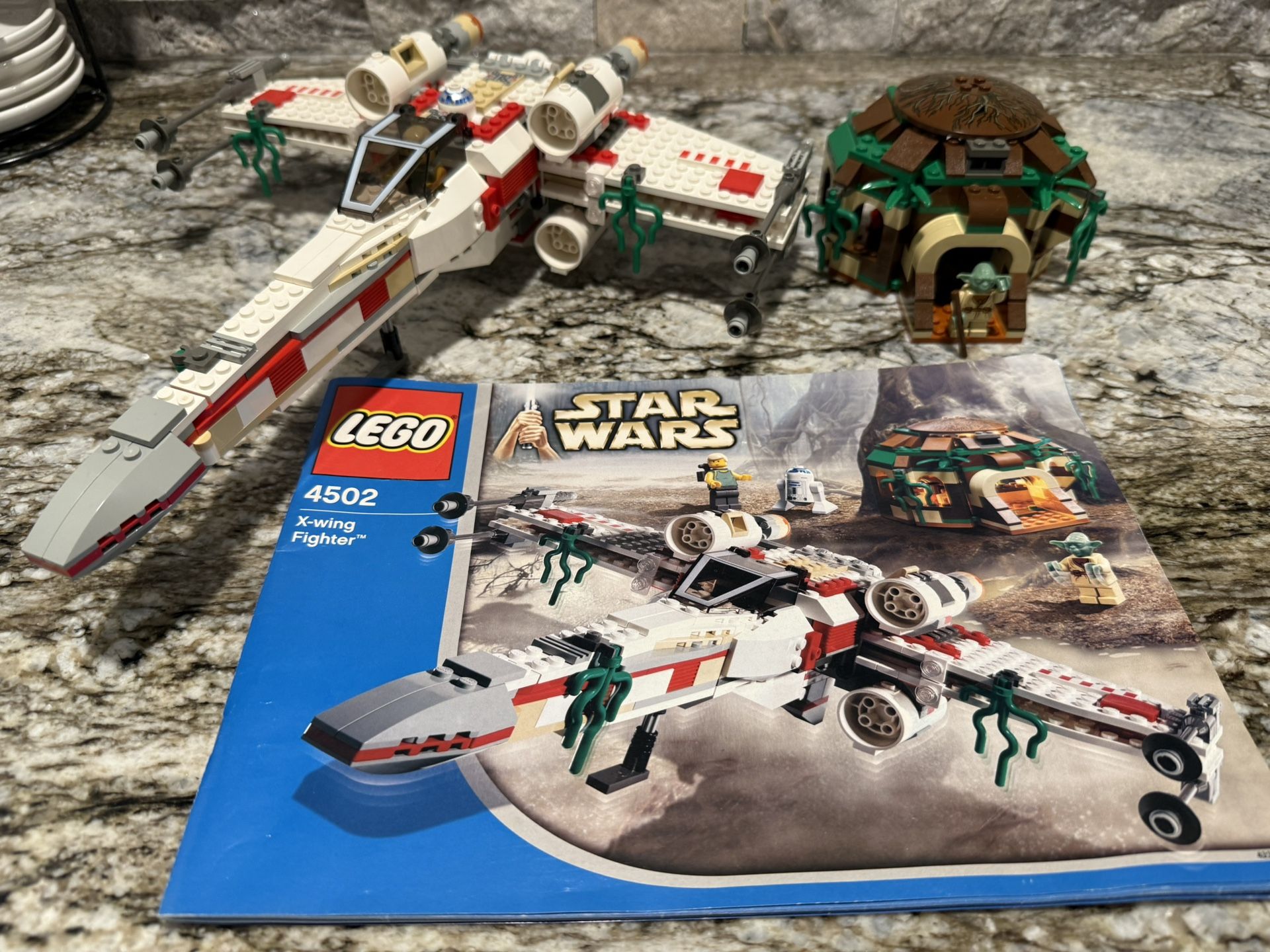 Lego Star Wars X Wing With Yoda's Hut #4502