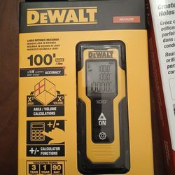 * BRAND NEW * Dewalt 100' Laser Distance Measurer $70 OBO