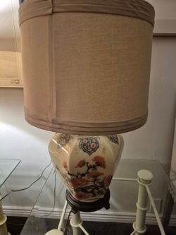Two lamps 30.00 firm