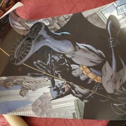 Jim Lee Batman Poster Laminated 24 x 36