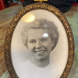 Early 1900s Antique Gilt Brass & Enamel Miniature Photo Frame Collection