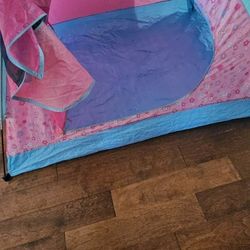Little Girl Camping Tent