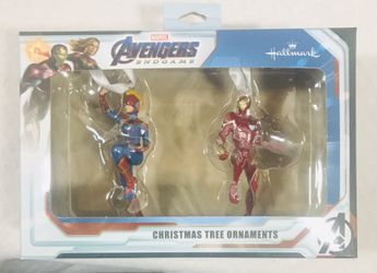 Hallmark Marvel Avengers Ironman & Captain America Christmas Tree Ornaments