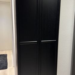 BILLY Bookcase, dark brown oak effect, 31 1/2x11x79 1/2"