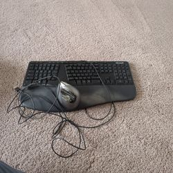 Ergonomic Wired Keyboard And Mouse