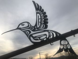 1/8” thick steel silhouette 16” x 24”