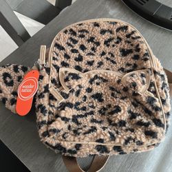 NEW Wonder Nation Kids Cheetah Print Mini Backpack