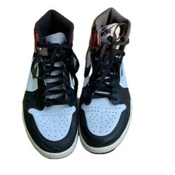 Size 13 - Air Jordan 1 Retro OG High Black Toe Reimagined