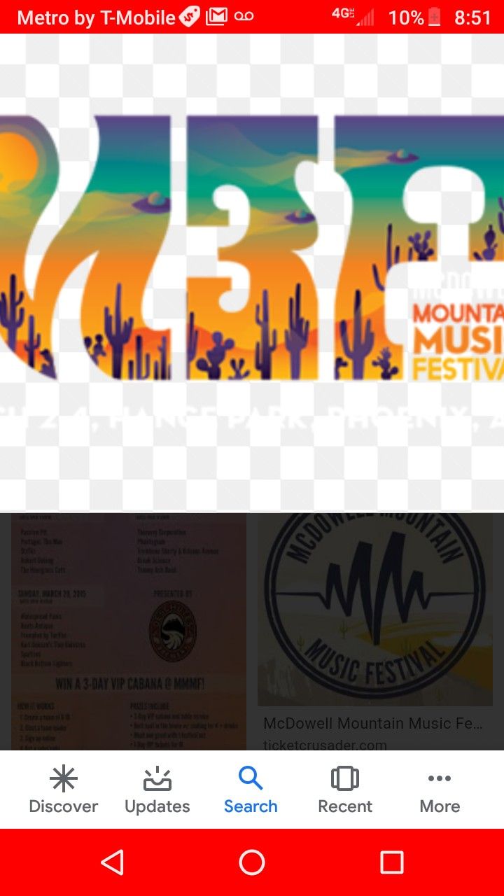 4 GA tickets for Sunday's show. $45ea. McDowell music festival