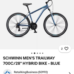 Schwinn trail way men’s bike 700c/ 28 hybrid bike