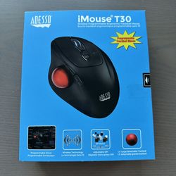 Adesso iMouse T30 iMouse T30 Wireless Programmable Ergonomic Trackball Mouse 