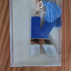Cute monogram keychain letter K