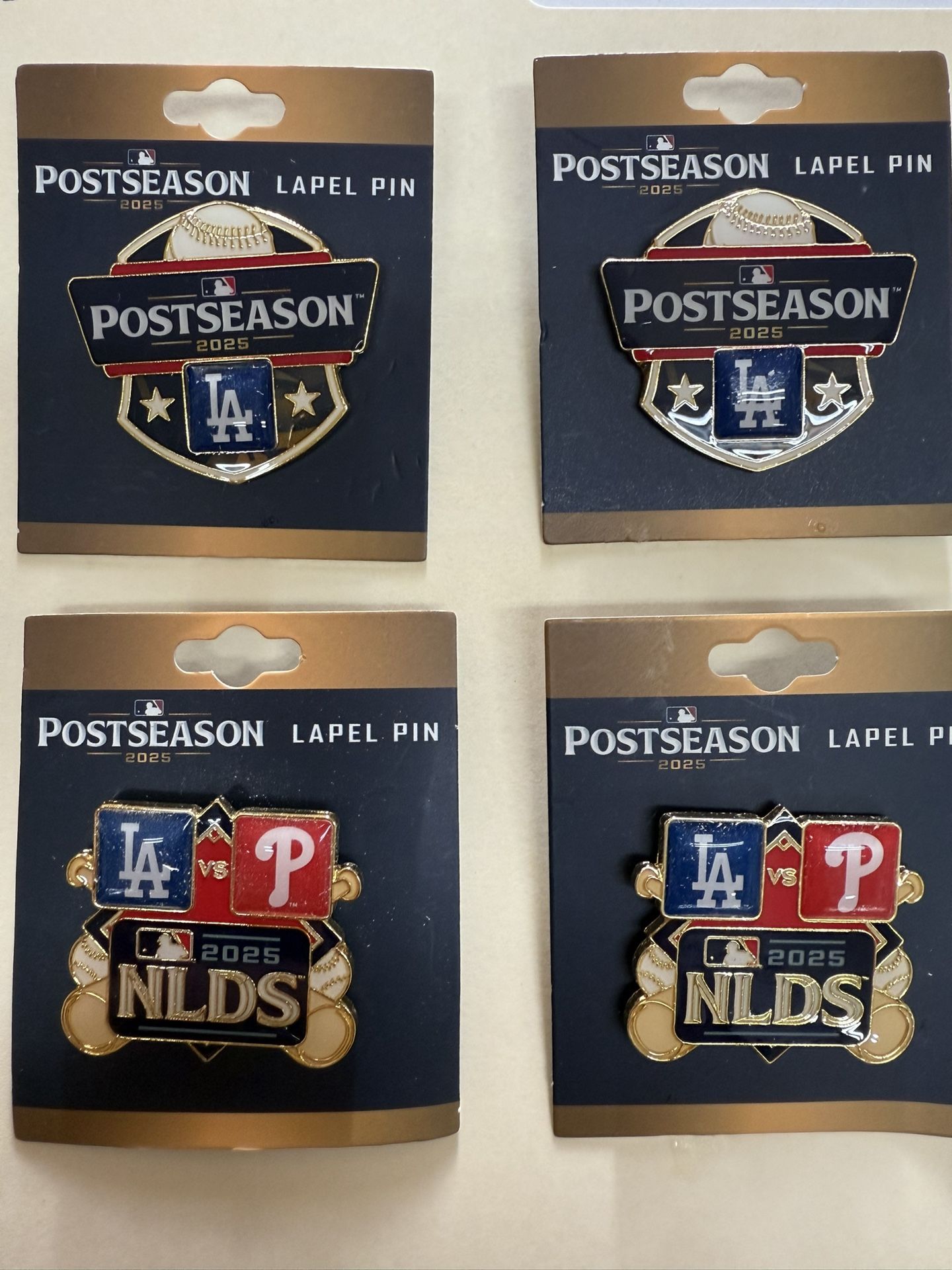 2025 Postseason Dodger V. Phillies Pins