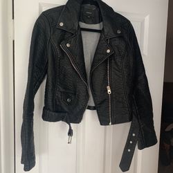 Members Only Leather Biker Jacket 