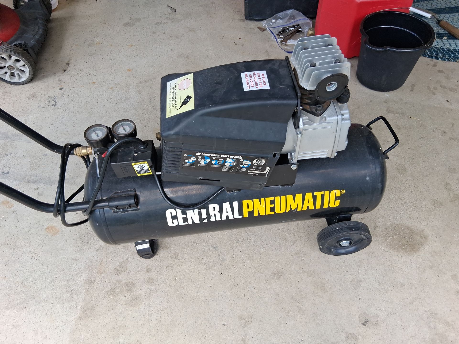 Central Pneumatic air compressor