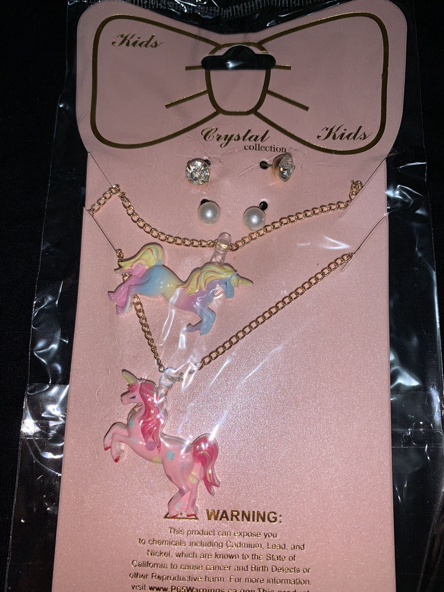 Cute unicorn necklace sets perfect for stocking stuffers