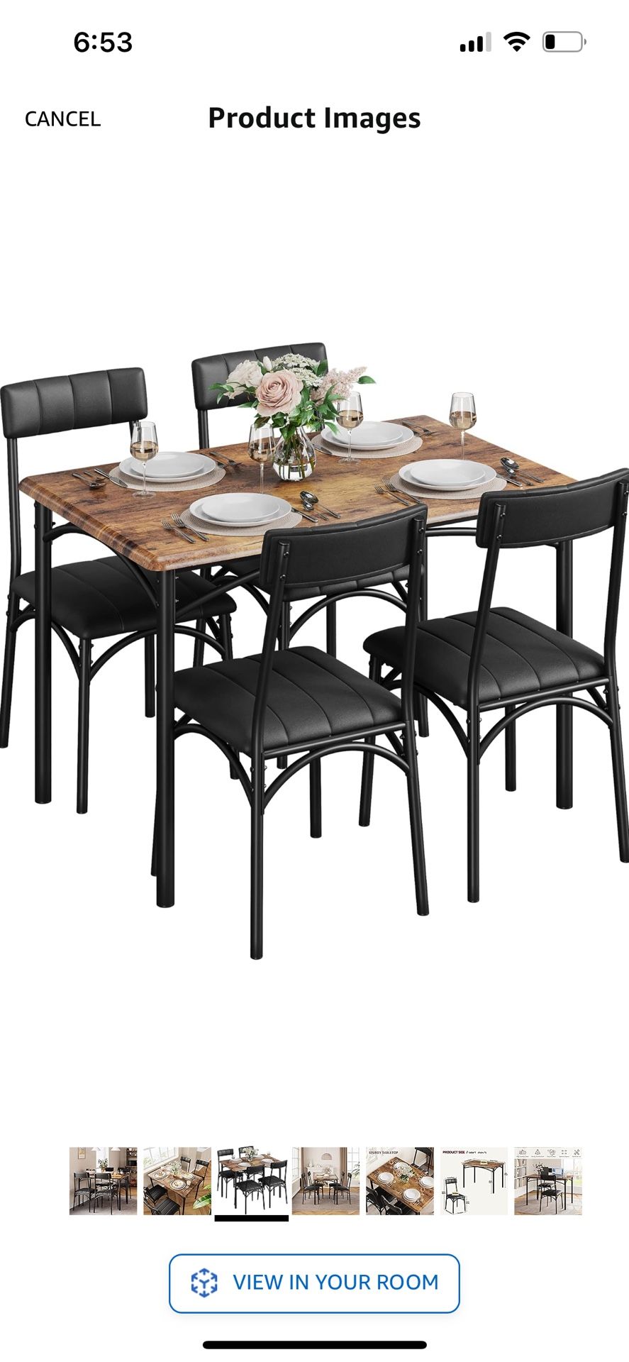 Dining Table and Chairs (4)