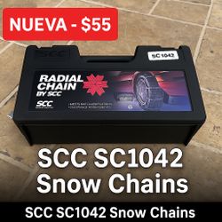Brand New SCC Radial SC1042 Snow Chains – Winter Ready