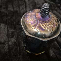 Indiana carnival glass biscuit jar