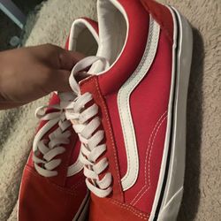Vans Old Skool Skate Shoe - Racing Red