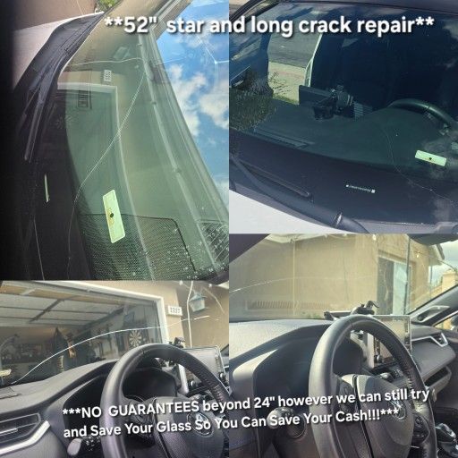 Windshield Crack Repair NOT Replacement!!