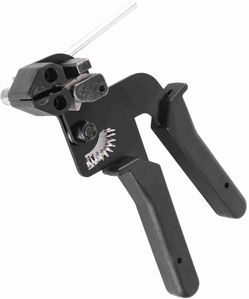 Cable Tie Tool, 65 Manganese Steel Stainless Steel Fastening Cable Tie Gun Tension Wire Fastening Automatic Tensioner Cutter Tool, Cutting Width withi
