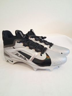 Nike Alpha Menace Elite 4 SB Black Silver Football Cleats