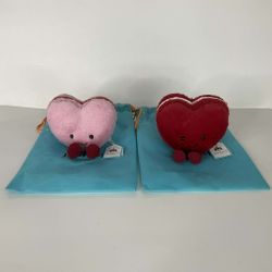 Jellycat Amuseables Arlette Heart Macaron Red & Pink - $20 EACH - YOU PICK