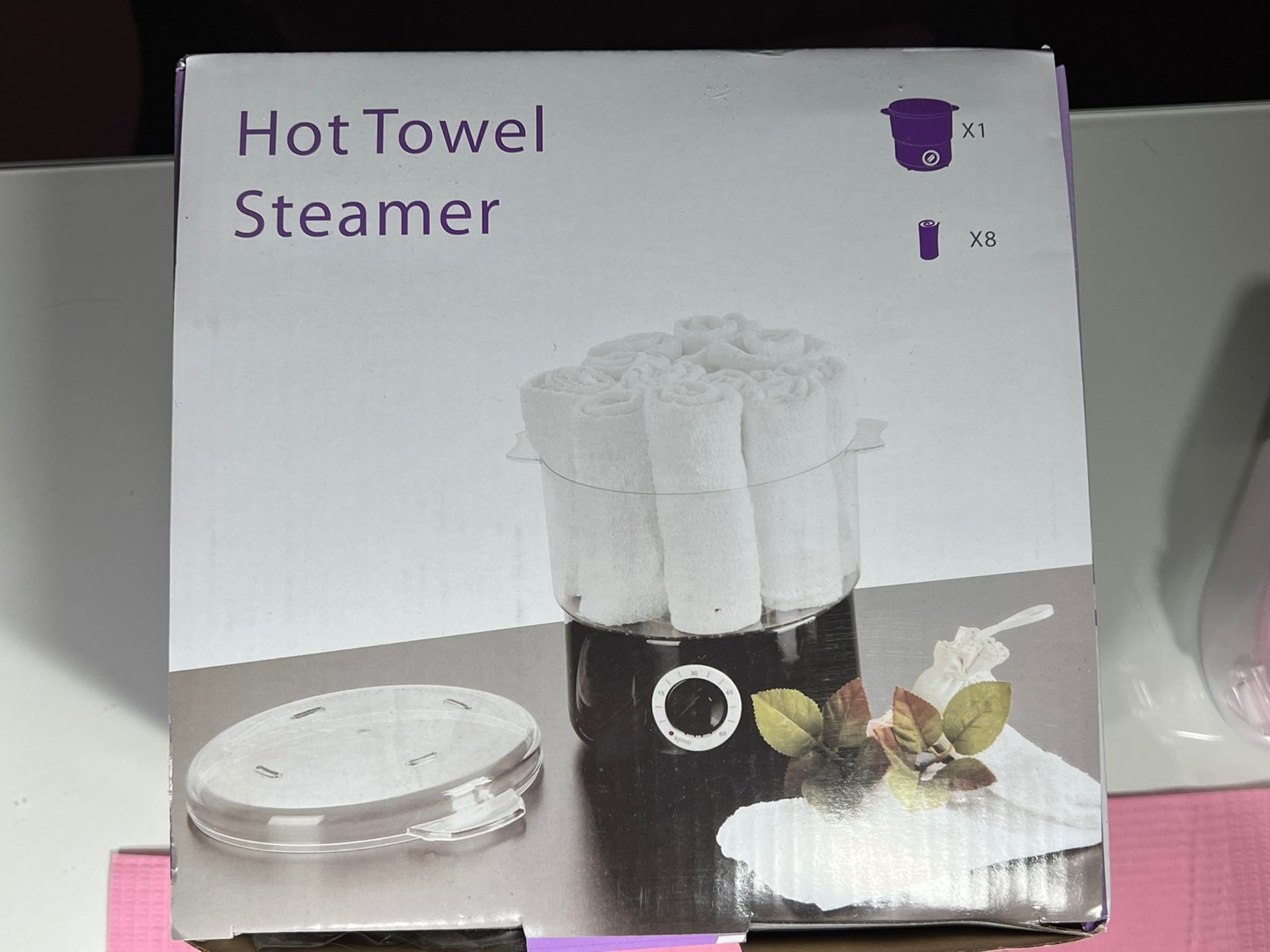 BRAND NEW Towel Warmer / Steamer (Portable) with Towels  Included